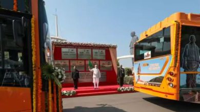 PM Modi Gifts 25 New E-Buses to Ekta Nagar