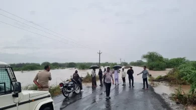 A major accident was averted on the Rabhada-Kankatot road due to the vigilance of Amreli's Dungar Police Station.