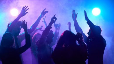 Drunk at a dance party on the road in Ahmedabad