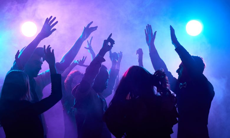 Drunk at a dance party on the road in Ahmedabad