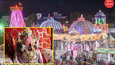 Goddess Bahuchar's supernatural adornment on Dussehra day: She was adorned with a historic 'Navlakha Haar' worth over 300 crores.