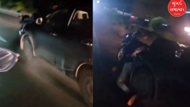 મહીસાગર હિટ એન્ડ રનનો વીડિયો, નશામાં ધૂત શિક્ષક કાર ચલાવતા, બાઇક સવારને ઢસડ્યા