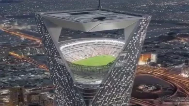 A football ground 1,150 feet high in the sky!: Unbelievable, right? But, in Saudi Arabia...