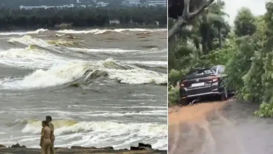 Cyclone Montha hits Andhra Pradesh coast air and rail services affected