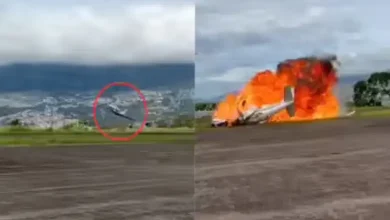 Plane crashes after failed stunt in Venezuela