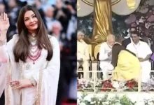 બોલીવૂડ એક્ટ્રેસ અને વિશ્વ સુંદરી ઐશ્વર્યા રાય-બચ્ચન આજે આંધ્રપ્રદેશના પુટ્ટપર્થીમાં દિવંગત અધ્યાત્મિક ગુરુ શ્રી સત્ય સાઈ બાબાના જન્મ શતાબ્દી સમારોહમાં સામેલ