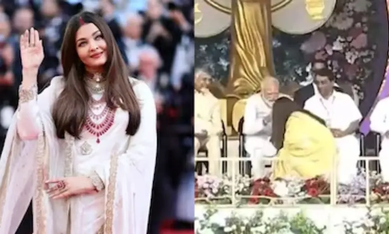 બોલીવૂડ એક્ટ્રેસ અને વિશ્વ સુંદરી ઐશ્વર્યા રાય-બચ્ચન આજે આંધ્રપ્રદેશના પુટ્ટપર્થીમાં દિવંગત અધ્યાત્મિક ગુરુ શ્રી સત્ય સાઈ બાબાના જન્મ શતાબ્દી સમારોહમાં સામેલ