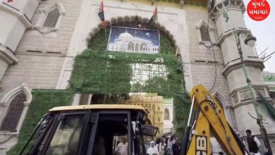 અજમેરમાં ખ્વાજા ગરીબ નવાઝ દરગાહ નજીક ભારે સુરક્ષા વચ્ચે દબાણ હટાવ ઝુંબેશ