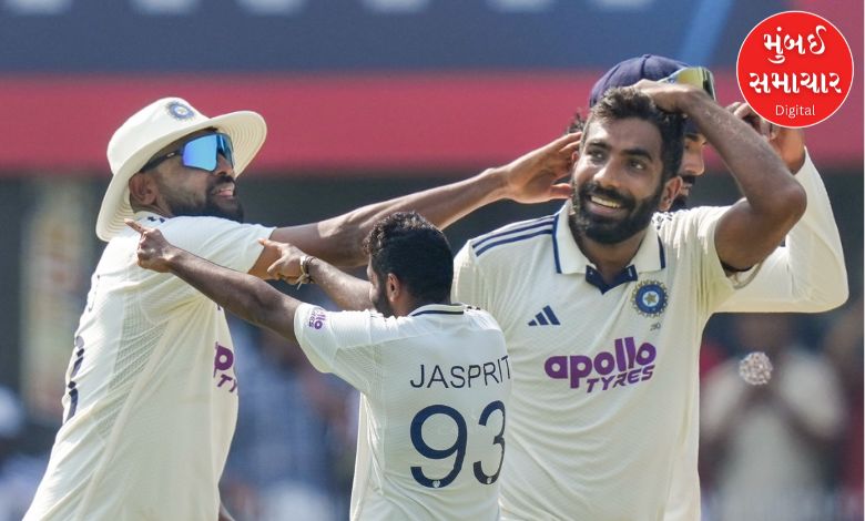 Bumrah becomes the first Indian bowler to bowl 10,000th ball in Test cricket...