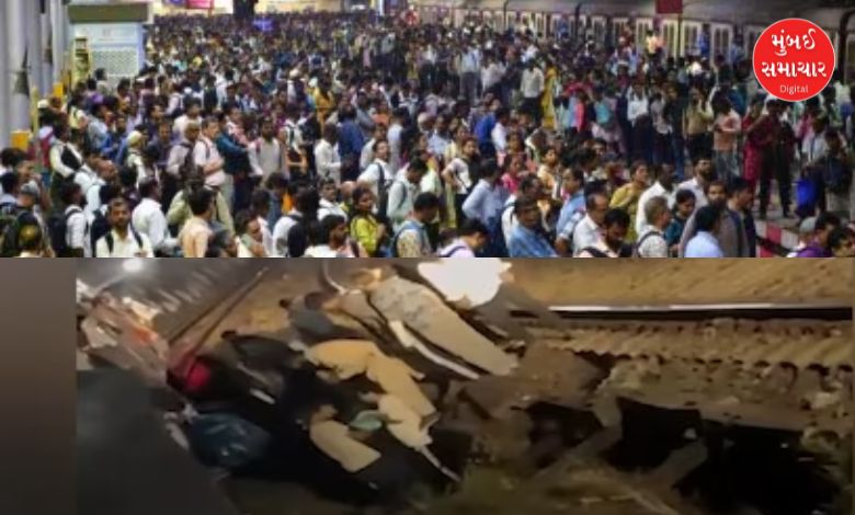 સીએસએમટી રેલવે સ્ટેશન પર રેલવે કર્મચારીઓનું વિરોધ પ્રદર્શન અને પોલીસ કાર્યવાહી