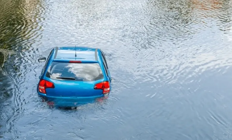 મેંદરડાના ચાંદ્રાવાડી નજીક તળાવમાં કાર પલટી જતાં થયેલા ગમખ્વાર અકસ્માતનું દ્રશ્ય જેમાં બે યુવક મિત્રો ડૂબી ગયા.