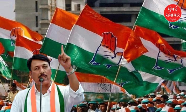 ગુજરાત કોંગ્રેસના નેતાઓ અમિત ચાવડા અને મુકુલ વાસનિક ધાર્મિક સ્થળે જન આક્રોશ યાત્રાનો પ્રારંભ કરાવે છે.