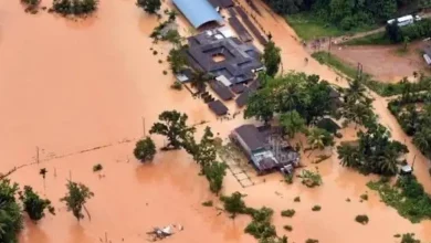 શ્રીલંકામાં ચક્રવાત દિત્વાથી થયેલું નુકસાન અને વડાપ્રધાન નરેન્દ્ર મોદી દ્વારા ભારતની મદદની જાહેરાત દર્શાવતી તસવીર.