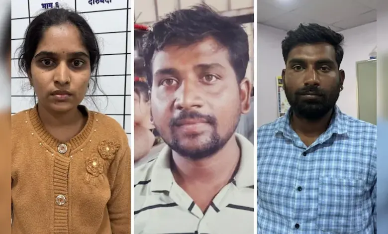 જાલના જિલ્લામાં અનૈતિક સંબંધમાં આડખીલીરૂપ બની રહેલા પતિની હત્યા કરવા બદલ પત્ની અને દિયરની ધરપકડ કરવામાં આવી હતી.