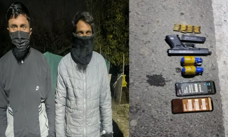 જમ્મુ-કાશ્મીરના સોપોરમાંથી હથિયાર અને દારૂગોળા સાથે બે આતંકવાદી ઝડપાયા, પૂછપરછ શરૂ...