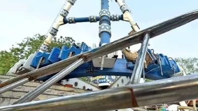 કાંકરિયા એમ્યુઝમેન્ટ પાર્કમાં તૂટેલી ડિસ્કવરી રાઈડનો ફોટો, જાનહાનિના કેસમાં કોર્ટનો નિર્ણય.