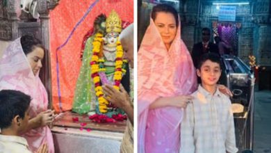 ગીર પછી દ્વારકાધીશના શરણે સાંસદ કંગના રનૌત: કહ્યું 'તેમને મળતા જ મન શાંત થઈ ગયું!'