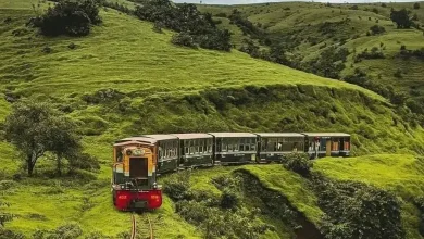 નેરલથી માથેરાન જતી માથેરાન ટોય ટ્રેનનો સુંદર નજારો.