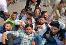 NSUI's agitation demanding exemption of teachers from SIR work