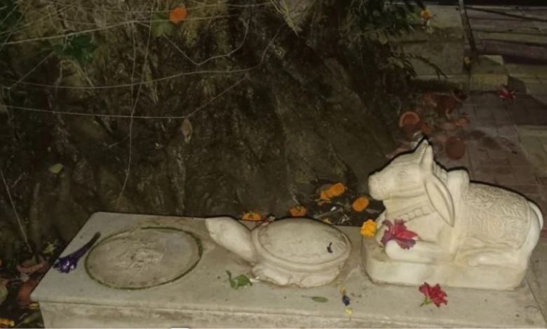 In Navsari, the thief first rang the bell, bowed down, and then left the Shivling in the car and fled!