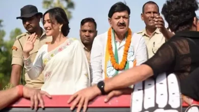 Bihar elections: Daughter Neha Sharma in the field in support of Ajit Sharma, crowd gathers for road show...