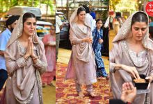 ટ્રેડિશનલ ડ્રેસમાં નિમ્રત કૌરે ગુરુદ્વારામાં માથું ટેકવ્યું અને પ્રસાદ વહેંચ્યો, જુઓ વાયરલ તસવીરો