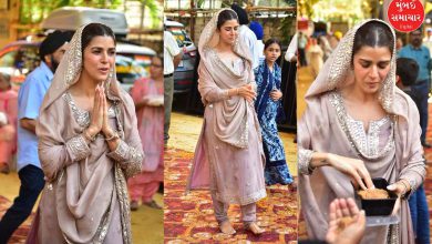 ટ્રેડિશનલ ડ્રેસમાં નિમ્રત કૌરે ગુરુદ્વારામાં માથું ટેકવ્યું અને પ્રસાદ વહેંચ્યો, જુઓ વાયરલ તસવીરો