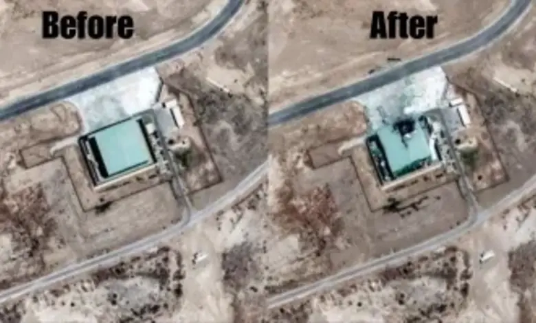 ઓપરેશન સિંદૂર પછી પાકિસ્તાનના નૂર ખાન એરબેઝ પર થયેલું નુકસાન દર્શાવતી સેટેલાઈટ તસવીર.