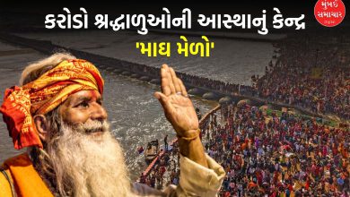 The grand opening of the Magh Mela, considered the most special of the spiritual fairs, on the banks of the Triveni Sangam in Prayagraj.
