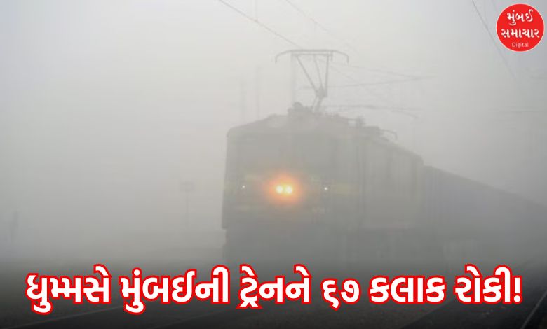 A long-distance train departing from Mumbai's Lokmanya Tilak Terminus (LTT) was delayed by an unprecedented 67 hours due to dense winter fog.