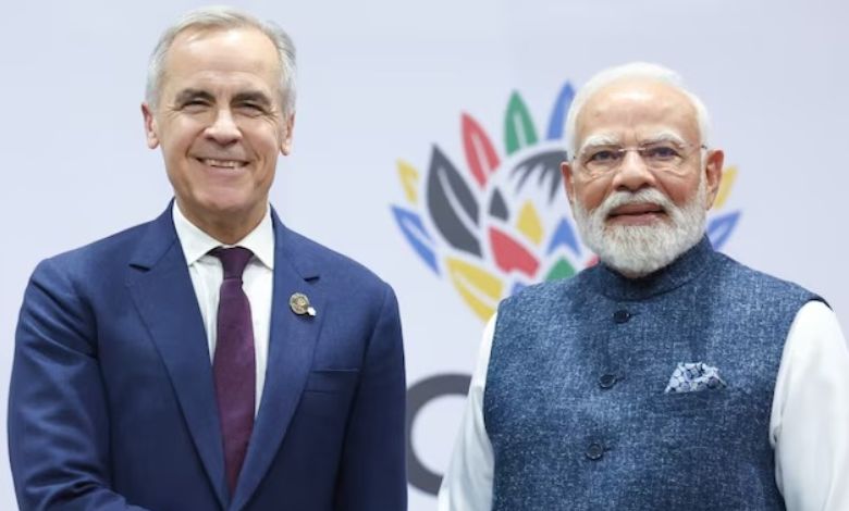 Meeting between Prime Minister Narendra Modi and Canadian Prime Minister Mark Carney during the G20 Summit