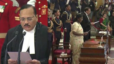 Justice Surya Kant taking oath as the 53rd Chief Justice of India at Rashtrapati Bhavan.