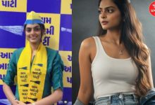 ganja case model honey patel join aap photos with beer and cigarettes viral