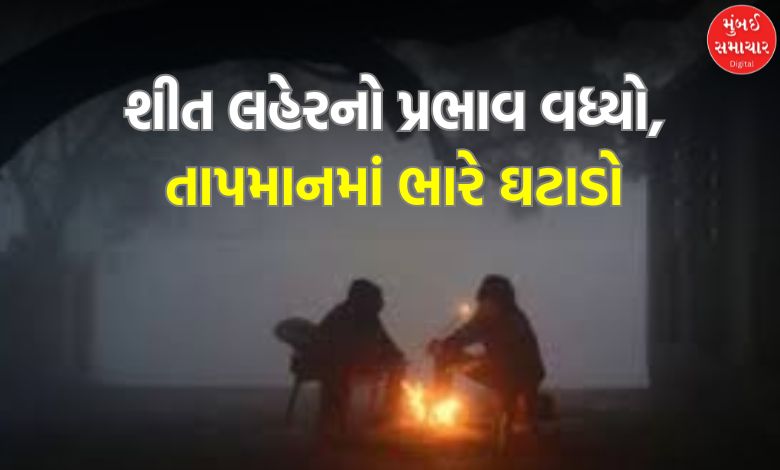 Cold wave hits Gujarat again, know where and how much temperature was recorded