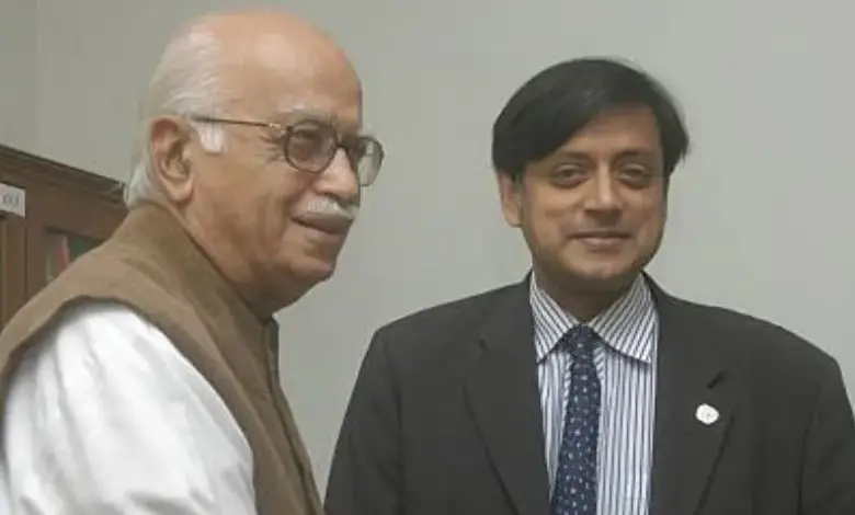 Congress MP Shashi Tharoor praised LK Advani, said cannot judged by Ram Rath Yatra alone