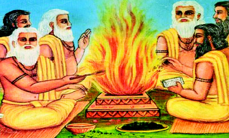 ભગવાન શિવ અને માતા પાર્વતી, દેવર્ષિ નારદ અને અસુરગુરુ શુક્રાચાર્યનું ચિત્ર