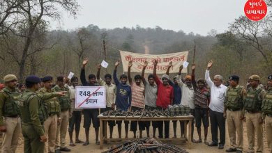 છત્તીસગઢના સુકમામાં ૪૮ લાખના ઇનામી નક્સલીઓ સહિત ૧૫ નક્સલીઓએ આત્મસમર્પણ કર્યું