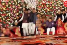 લગ્ન સમારોહમાં સ્ટેજ ધરાશાયી થયું