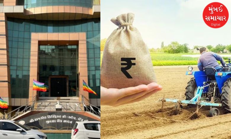 Rajkot District Bank will provide special loans to flood-affected farmers at zero percent interest for one year