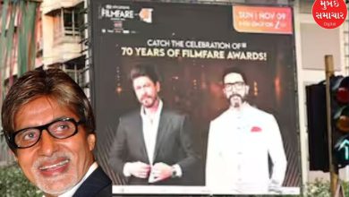 Amitabh Bachchan gets emotional after seeing Abhishek's photo on Filmfare Awards promotional billboard