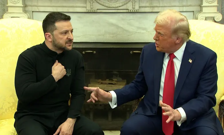 ડોનાલ્ડ ટ્રમ્પના વિવાદાસ્પદ શાંતિ પ્રસ્તાવ પર યુક્રેનના રાષ્ટ્રપતિ વોલોડીમિર ઝેલેન્સકીની નારાજગી દર્શાવતો ફોટો.