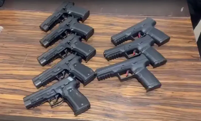 Delhi Police Crime Branch officers arrested four members of an international arms smuggling gang in the Rohini area and recovered a large cache of weapons.