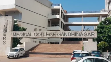 medical college corridor highlighting action taken against ragging at GMERS Gandhinagar.
