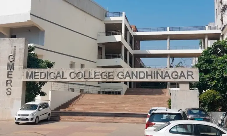 medical college corridor highlighting action taken against ragging at GMERS Gandhinagar.