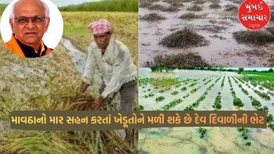Farmers suffering from drought in the state can get a gift of Diwali from God, the government has announced a historic relief package