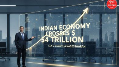 ભારતીય અર્થતંત્ર ૪ ટ્રિલ્યન ડૉલરની સપાટી પાર કરશે, CEA વી અનંથા નાગેશ્વરન