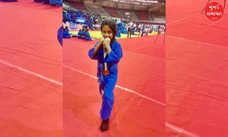 નવસારીની જિઆના વિની રાવલે કુડો ટૂર્નામેન્ટમાં બે ગોલ્ડ અને એક બ્રોન્ઝ મેડલ જીત્યો