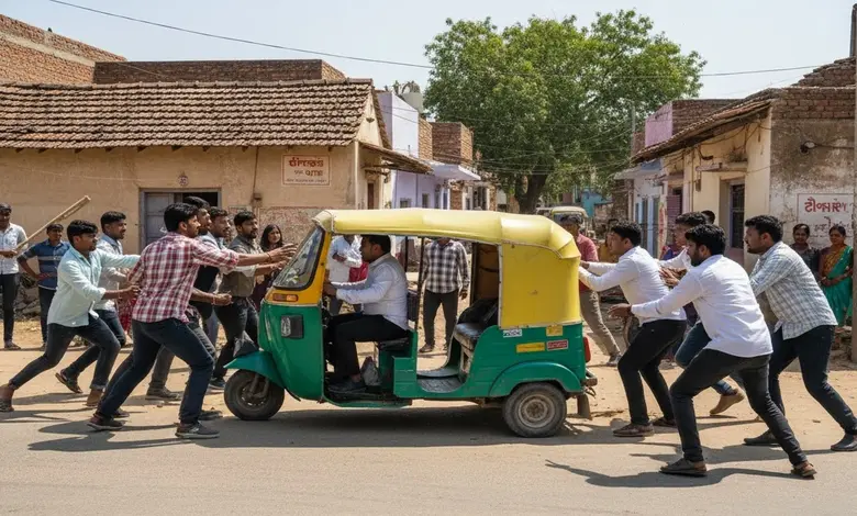 જૂનાગઢના ટીનમસ ગામે રિક્ષા રોકવા મામલે બે જૂથો વચ્ચે થયેલી મારામારી