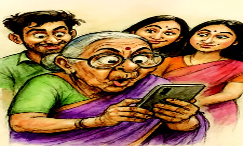 Laughter after: Chill... My grandmother, chill...!