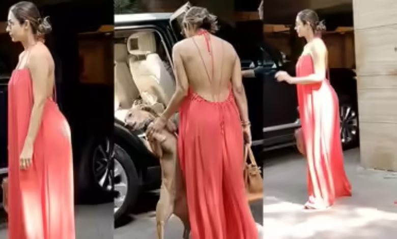 50 વર્ષની એક્ટ્રેસે રેડ શોર્ટ શિમરી ડ્રેસમાં રેમ્પ પર કર્યું વોક, વીડિયો થયો વાઈરલ...